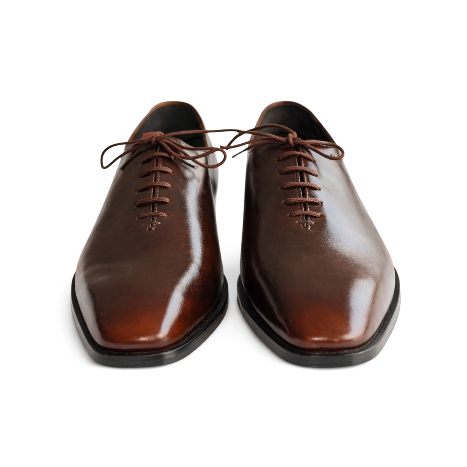 BRUNARK Romano Brown Classic Leather Dress Shoes