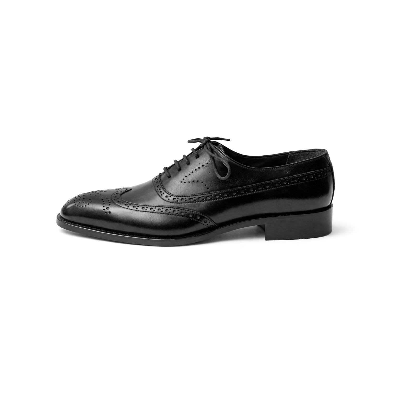 BRUNARK Westen Black Leather Dress Shoes