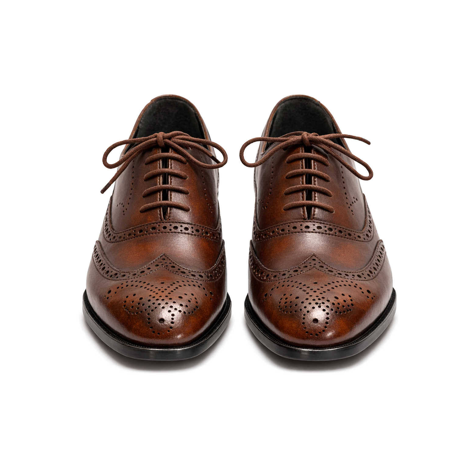 BRUNARK Westen Brown Leather Dress Shoes
