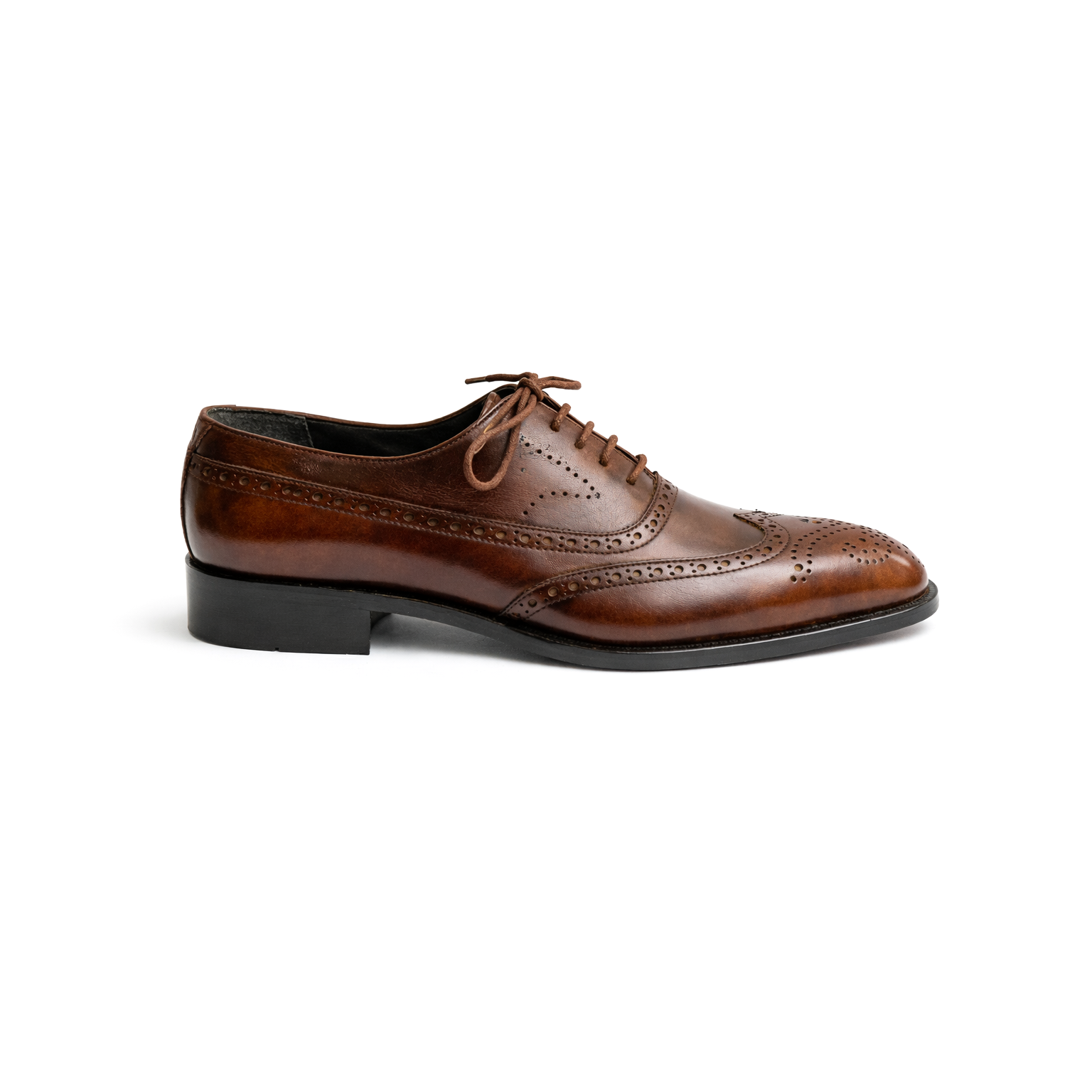 BRUNARK Westen Brown Leather Dress Shoes